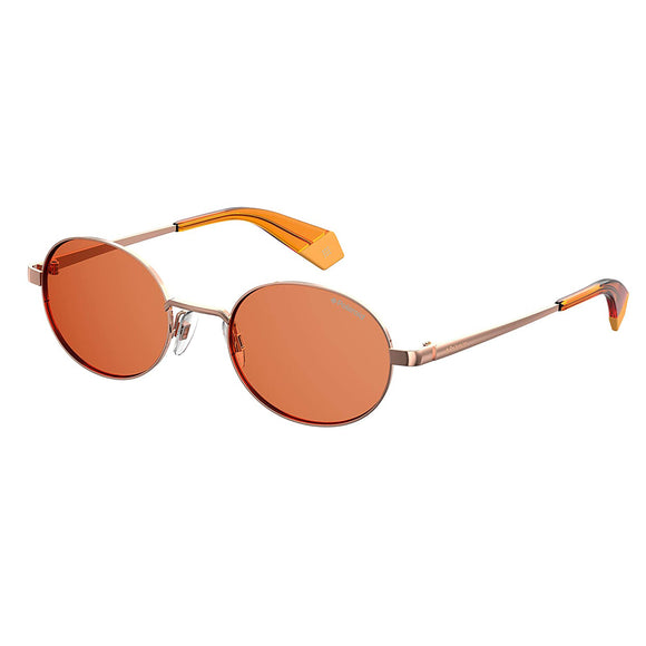 Polaroid PLD-6066S-OFY-HE-51 Round Sunglasses Size - 51 Orange / Brown
