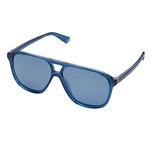 Polaroid PLD-6097S-PJP-XN-58 Rectangle Sunglasses Size - 58 Blue / Blue