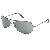 Ray-Ban RB-3306I-002-60 Oval Sunglasses Size - 60 Black / Green