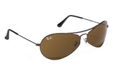 Ray-Ban RB-3306I-014-60 Oval Sunglasses Size - 60 Brown / Brown