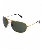 Ray-Ban RB-3412I-001-63 Aviator Sunglasses Size - 63 Gold / Green