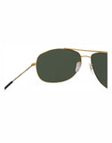 Ray-Ban RB-3412I-001-63 Aviator Sunglasses Size - 63 Gold / Green