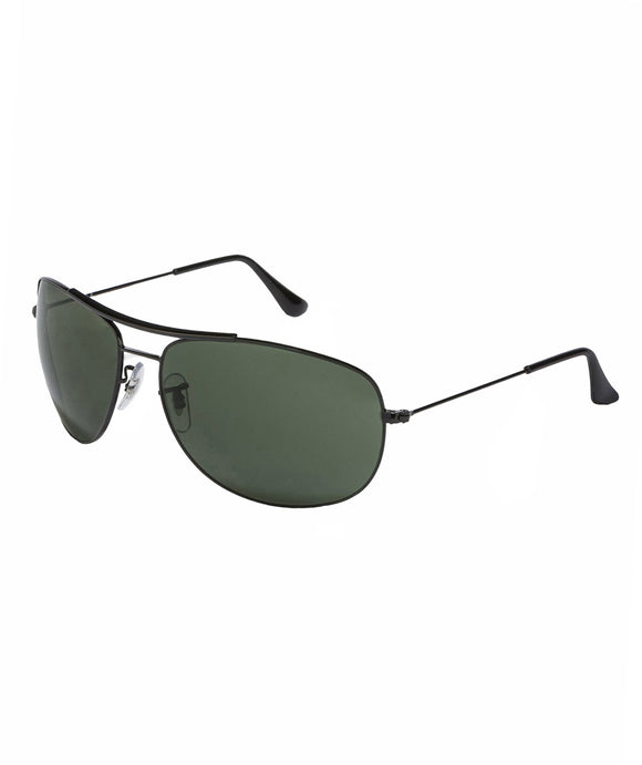 Ray-Ban RB-3412I-002-63 Aviator Sunglasses Size - 63 Black / Black