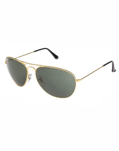 Ray-Ban RB-3432I-001-59 Aviator Sunglasses Size - 59 Gold / Green