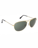 Ray-Ban RB-3432I-001-59 Aviator Sunglasses Size - 59 Gold / Green