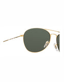 Ray-Ban RB-3432I-001-59 Aviator Sunglasses Size - 59 Gold / Green