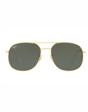 Ray-Ban RB-3599I-001-31-57 Aviator Sunglasses Size - 57 Golden / Green