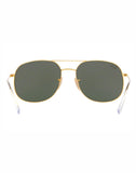Ray-Ban RB-3599I-001-31-57 Aviator Sunglasses Size - 57 Golden / Green