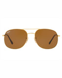 Ray-Ban RB-3599I-001-33-57 Aviator Sunglasses Size - 57 Golden / Brown