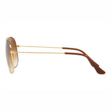 Ray-Ban RB-3599I-001-51-57 Aviator Sunglasses Size - 57 Gold /Brown Gradient