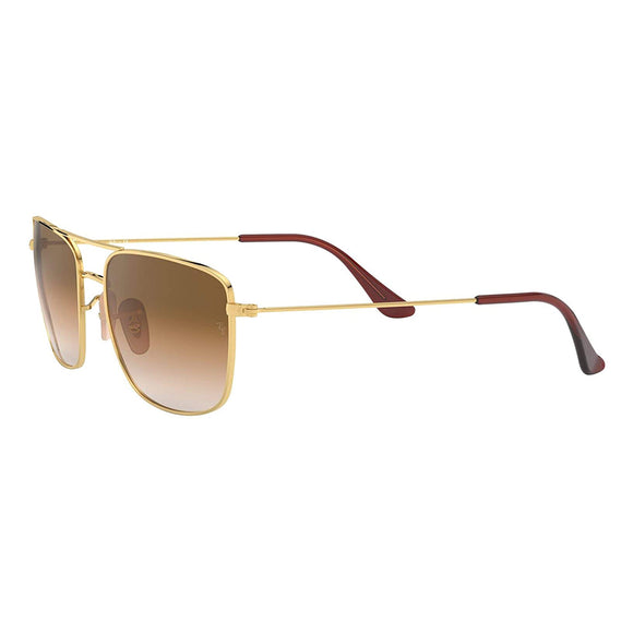 Ray-Ban RB-3655I-001-51-57 Square Sunglasses Size - 57 Gold / Brown