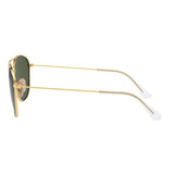 Ray-Ban RB-3656I-001-31-57 Aviator Sunglasses Size - 57 Gold with Green