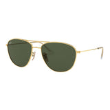 Ray-Ban RB-3656I-001-31-57 Aviator Sunglasses Size - 57 Gold with Green