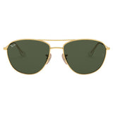 Ray-Ban RB-3656I-001-31-57 Aviator Sunglasses Size - 57 Gold with Green