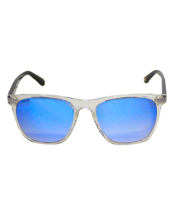 Tommy Hilfiger TH-1519-C5-53 Wayfarer Sunglasses Size - 55 Clear / Blue Mirrored