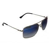 Tommy Hilfiger TH-1524-C1-62 Rectangle Sunglasses Size - 62 Silver / Blue