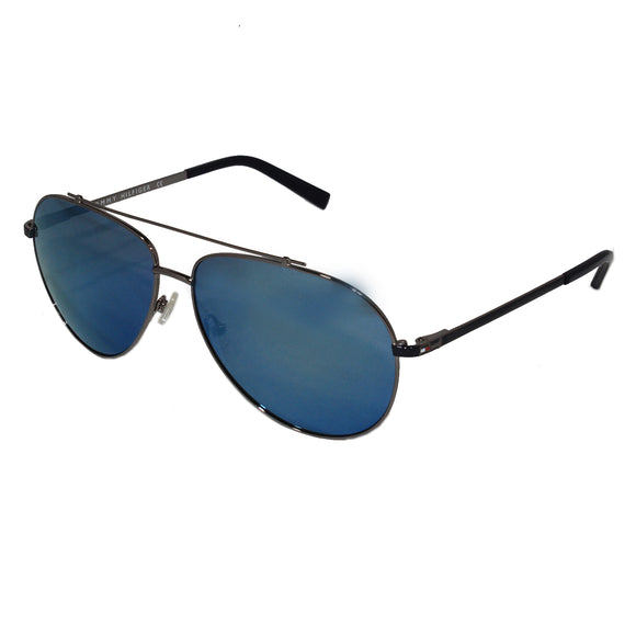 Tommy Hilfiger TH-2553-C2-62 Aviator Sunglasses Size - 62 Silver / Blue