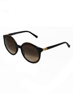 Tommy Hilfiger TH-2558-C1-53 Round Sunglasses Size - 53 Black / Brown