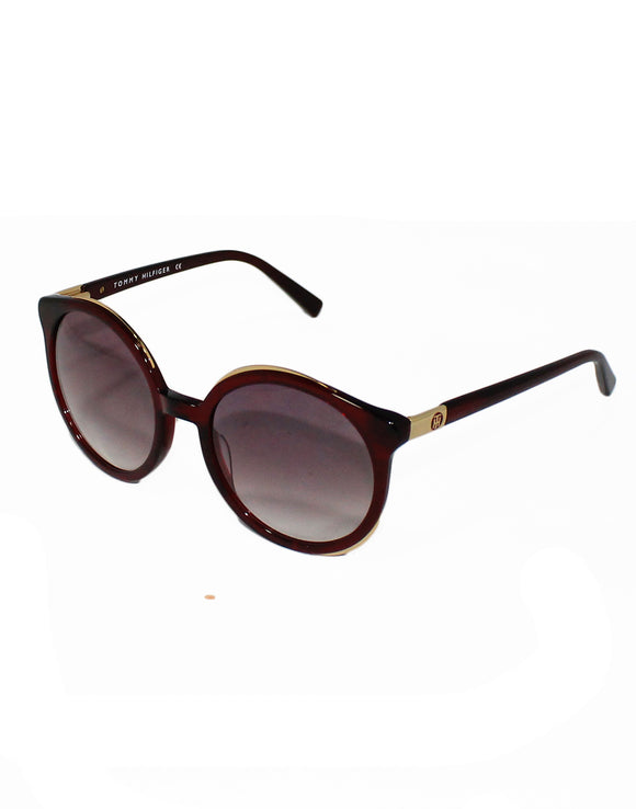 Tommy Hilfiger TH-2558-C2-53 Round Sunglasses Size - 53 Brown / Brown