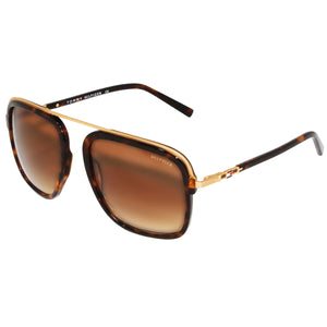 Tommy Hilfiger TH-2571-C1-56 Rectangle Sunglasses Size - 56 Gold / Brown