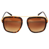 Tommy Hilfiger TH-2571-C1-56 Rectangle Sunglasses Size - 56 Gold / Brown