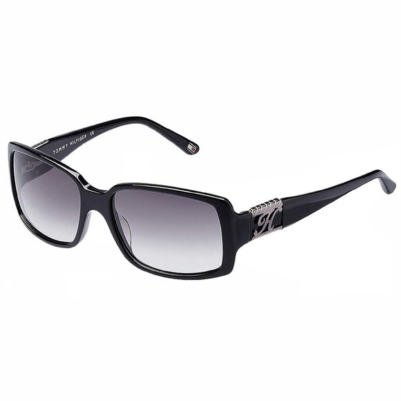 Tommy Hilfiger TH-7783-C2-58 Rectangle Sunglasses Size - 58 Black / Black