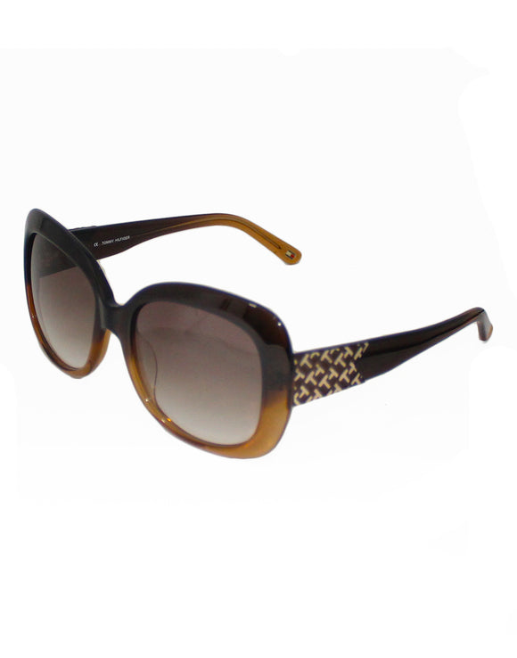 Tommy Hilfiger TH-7923-GRAD-BRN-54 Oversize Sunglasses Size - 54 Brown / Brown