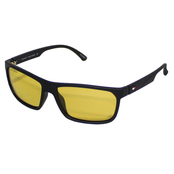 Tommy Hilfiger TH-841-C5-60 Rectangle Sunglasses Size - 60 Black / Yellow
