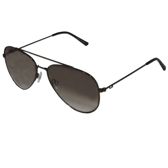 Tommy Hilfiger TH-846-C7-58 Aviator Sunglasses Size - 58 Gunmetal / Brown