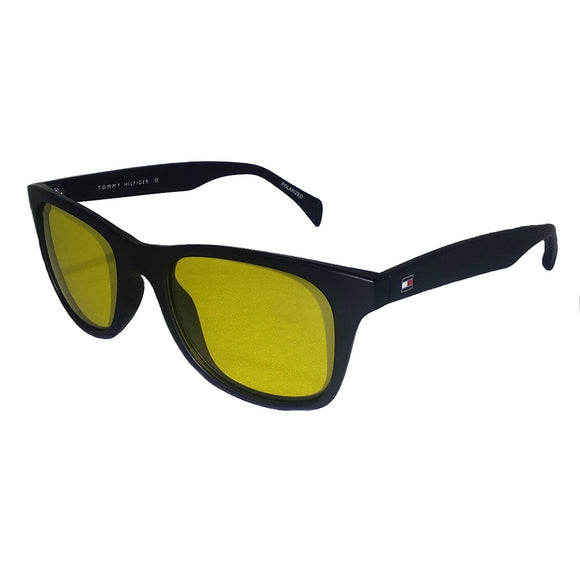 Tommy Hilfiger TH-859-C2-52 Wayfarer Sunglasses Size - 52 Black / Yellow