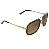 Tommy Hilfiger TH-9009P-C5-57 Aviator Sunglasses Size - 57 Gold / Brown
