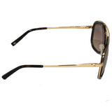 Tommy Hilfiger TH-9009P-C5-57 Aviator Sunglasses Size - 57 Gold / Brown